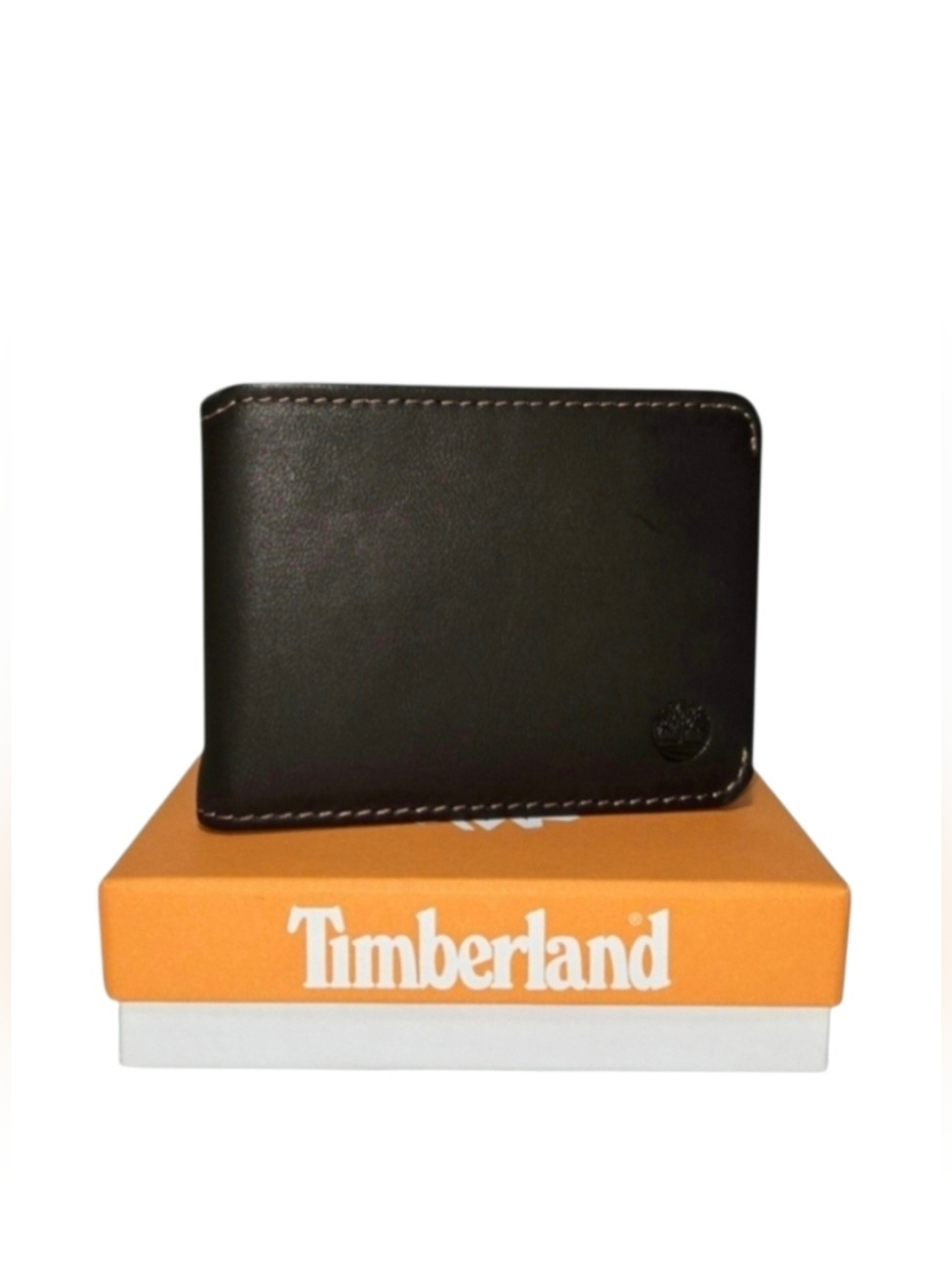 Timberland Brown Leather Bifold Wallet with Magnetic Credit Card Holder